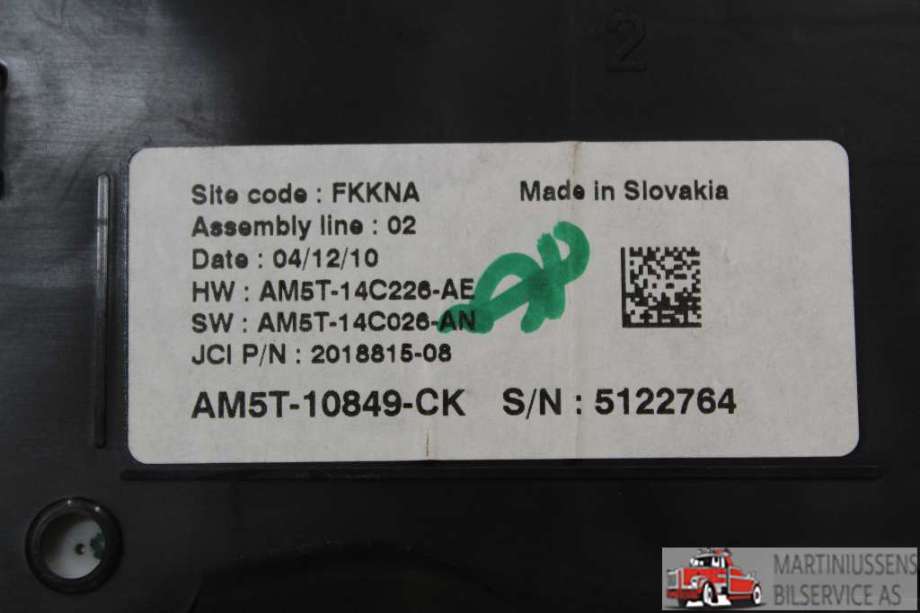 Speedometer til Ford C-Max 2010-2015 (Type II, Fase 1)  (FORD||AM5T-14C226-AE)