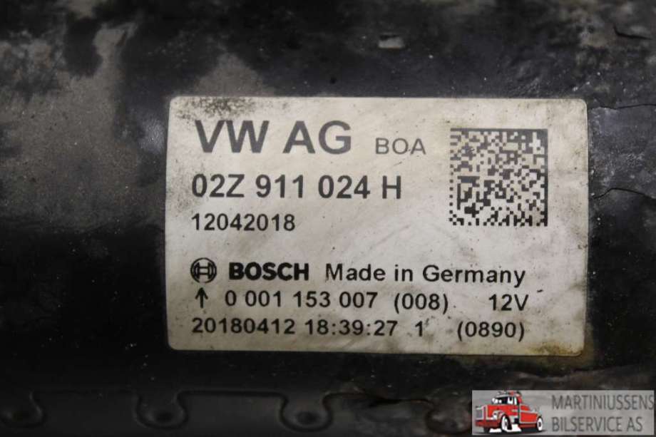 Starter diesel til VW Transporter / Caravelle 2015-2019 (T6) (T6) (VOLKSWAGEN||02Z 911 024 H)