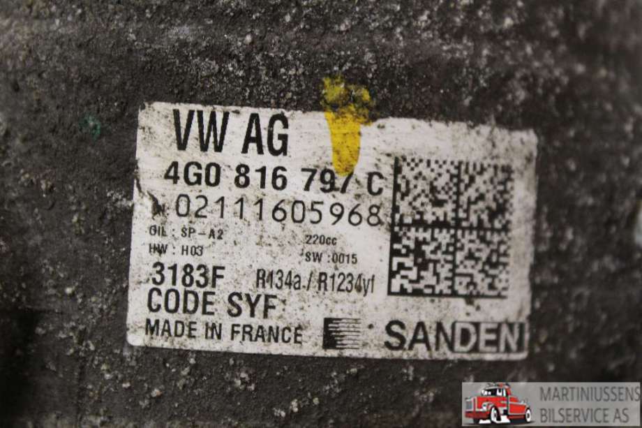 Aircondition kompressor til Porsche Cayenne 2018-->> (PO536) (PO536) (PORSCHE||4G0 816 797 C)