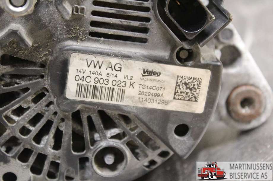 Dynamo til VW Golf VII 2012-2017 (Fase 1)  (VOLKSWAGEN||04C 903 023 K)