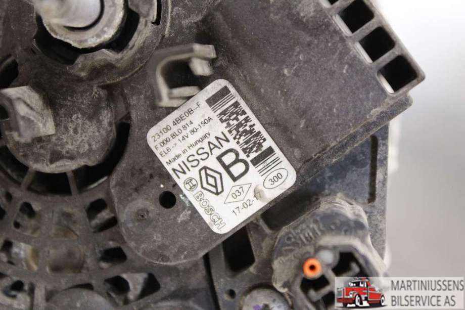Dynamo til Nissan Qashqai 2014-2021 (Type II)  (NISSAN|23100 4BE0B-F|)