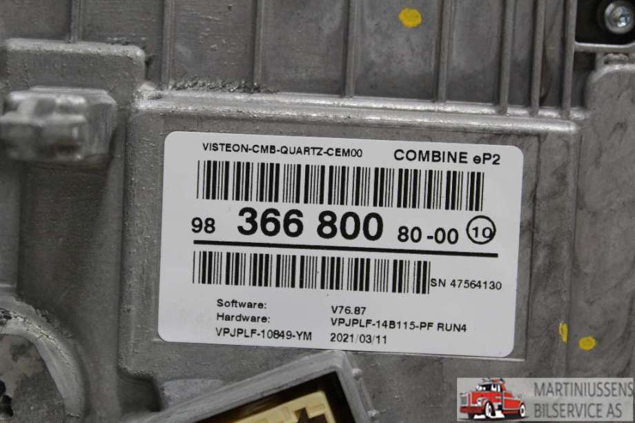 Speedometer til Peugeot 208 2019-->> (Type II)  (PEUGEOT||98 366 800 80-00)