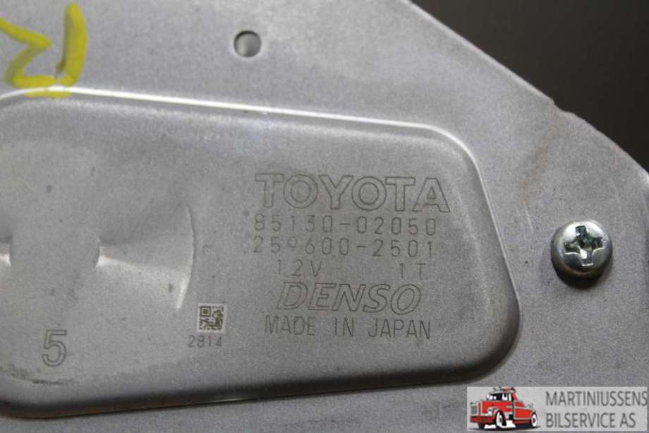 Viskermotor bakrute til Toyota Auris 2015-2019 (Type II, Fase 2)  (TOYOTA|85130-02050|)