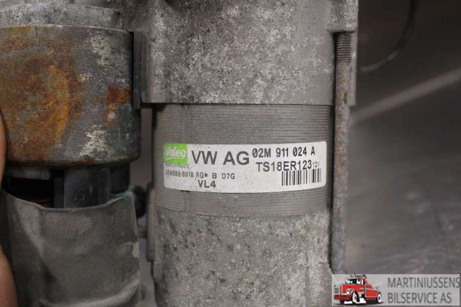 Starter diesel til VW Tiguan 2007-2011 (Type I, Fase 1)  (VOLKSWAGEN|02M 911 024 A|)