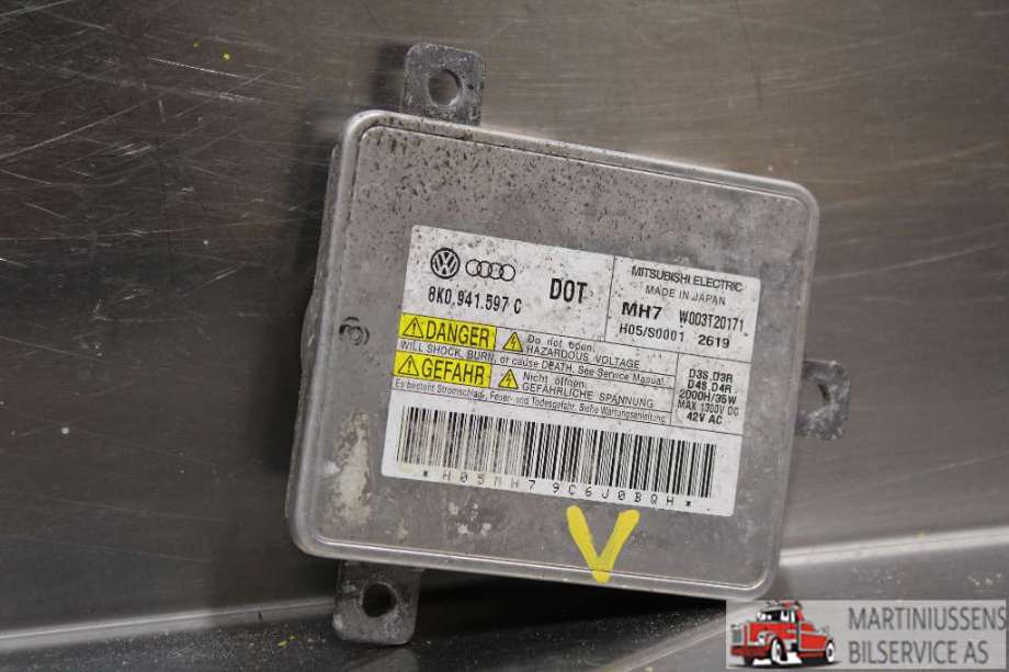 Styreenhet xenon/ballast til Audi Q5, 2012-2017 (Type I, Fase 2)  (AUDI|8KO.941.597 C)