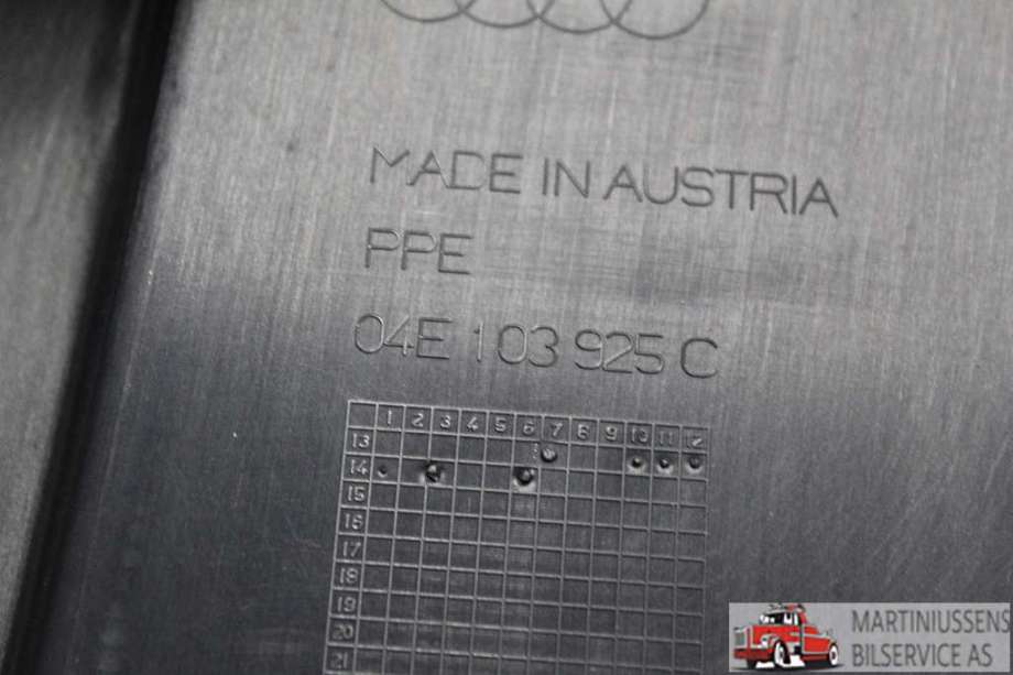 Motordeksel over motor til Audi A3 2012-2016 (Type III, Fase 1) (AUDI||04E 103 925 C)