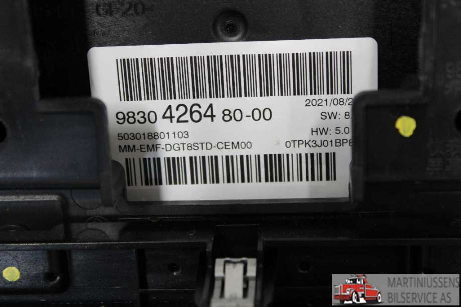 Multimedia display (MCU - Media Controller Unit) til Citroën C5, Aircross 2019-->>  (CITROEN|98304264|)