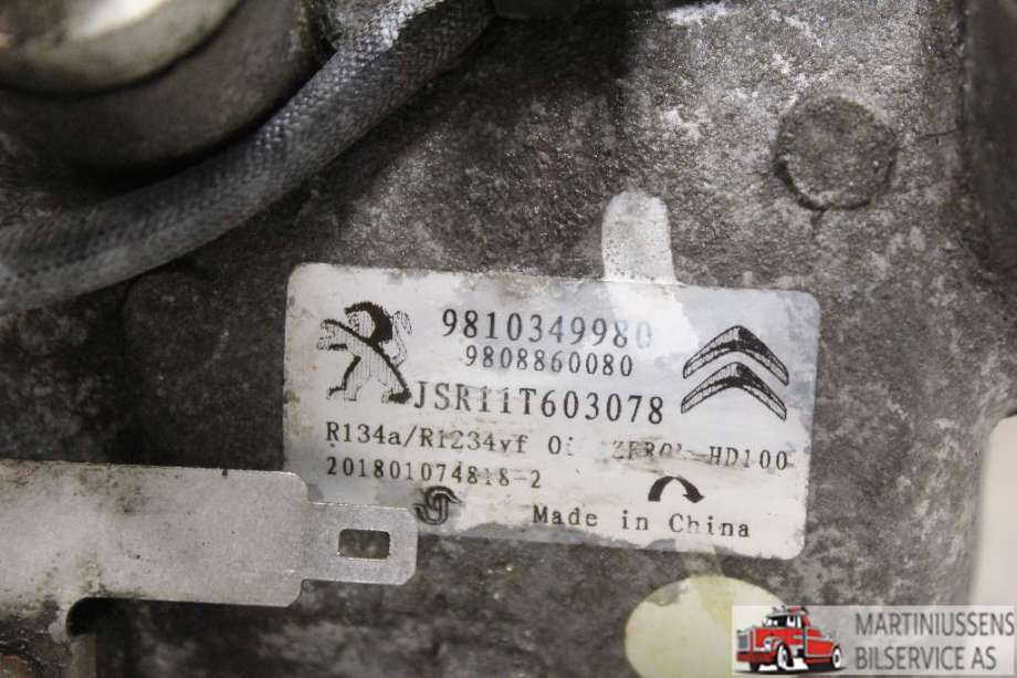 Aircondition kompressor til Toyota Proace 2016-->> (Type II)  (TOYOTA|9810349980|)