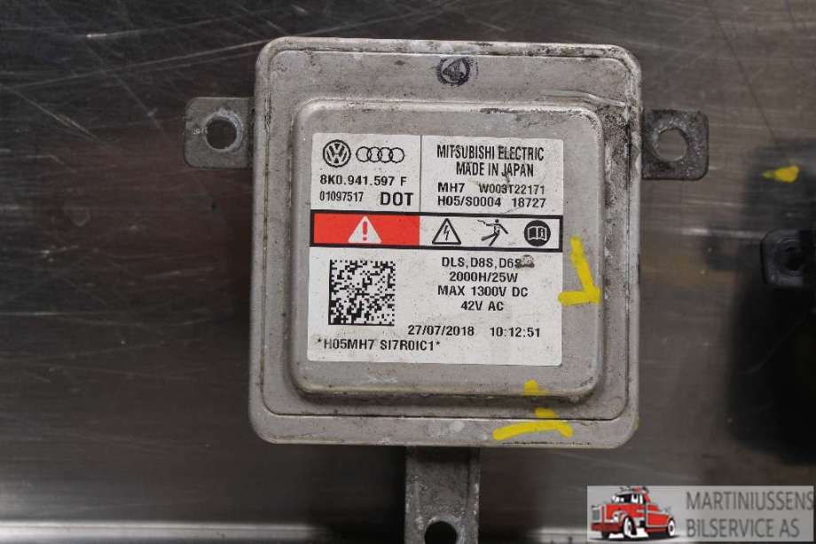 Styreenhet xenon/ballast til VW Caddy 2015-2020 (Type III, Fase 3)  (VOLKSWAGEN|8K0.941.597 F|)