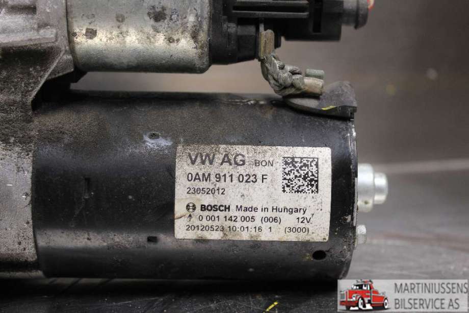 Starter til Audi A1 2010-2014 (Type I, Fase 1)  (AUDI|0AM 911 023 F|)