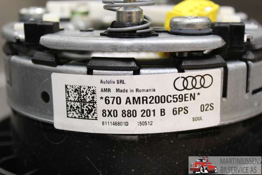 Airbag rattpute til Audi A1 2010-2014 (Type I, Fase 1)  (AUDI|)