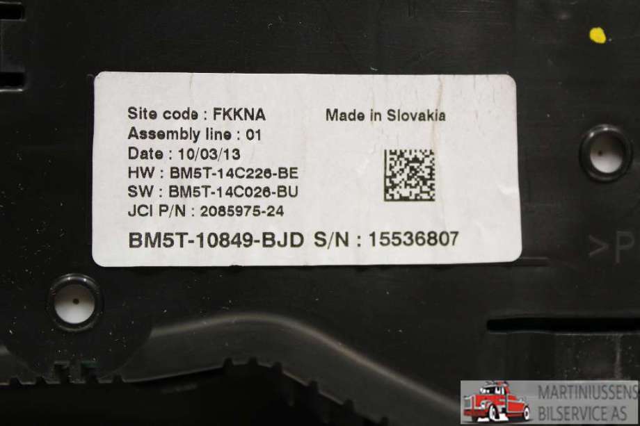 Speedometer til Ford Focus 2011-2014 (Type III, Fase 1)  (FORD|)