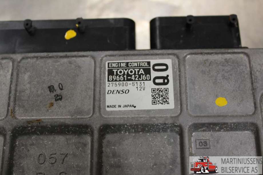 Styreenhet motor til Toyota Auris 2015-2019 (Type II, Fase 2)  (TOYOTA|89661-42J60|)