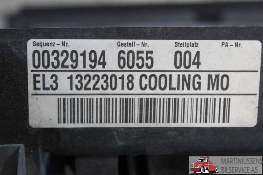 Kjølevifte til Opel Insignia A 2009-2014 (OPEL||EL3 13223018)