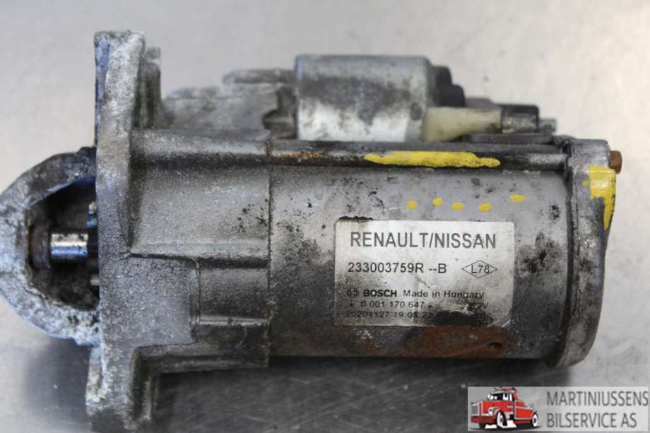 Starter diesel til Renault Kangoo, 2008-2021 (Type II) (RENAULT|)