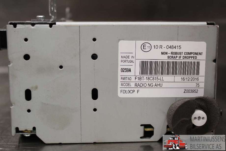 Bilstereo til Ford Transit Connect 2013-2018 Type II, Fase 1  (FORD|F1BT-18C815-LL|)