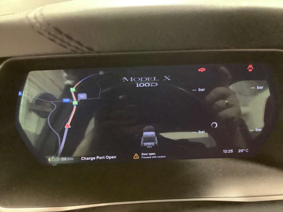 Speedometer til Tesla Model X, 2016-->>  (TESLA|T18E0353173)