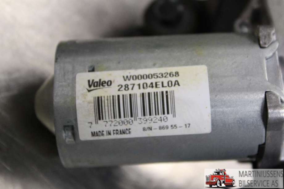 Viskermotor bakrute til Nissan Qashqai 2014-2021 (Type II)  (NISSAN|)