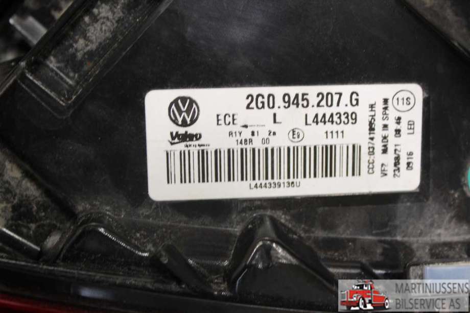 Baklykt venstre til VW Polo 2017-2021 (Type VI, Fase 1)  (WOLKSVAGEN|)