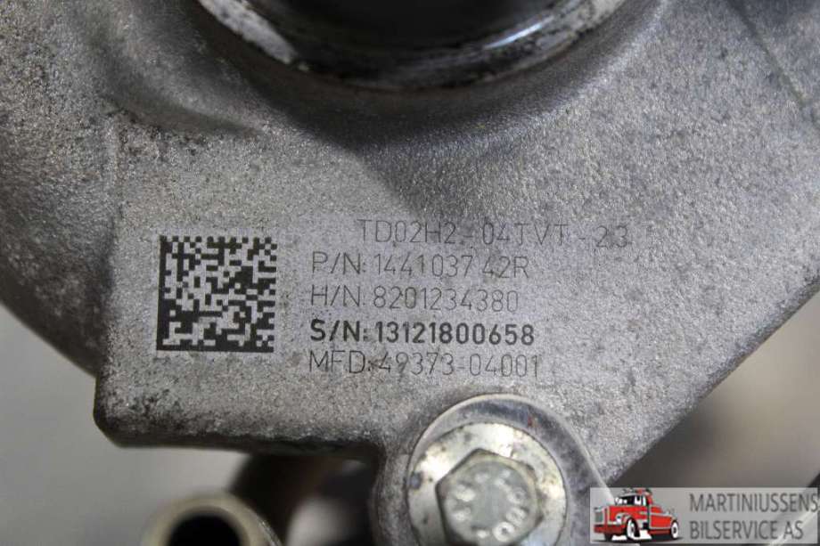 Turbo til Renault Clio 2012-2016 (Type IV, Fase 1)  (RENAULT||TD02H2-04 TVT-23)