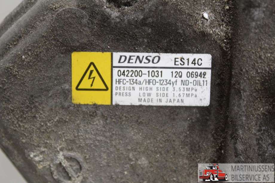 Aircondition kompressor til Toyota Auris 2013-2015 (Type II, Fase 1)  (TOYOTA||042200-1031)