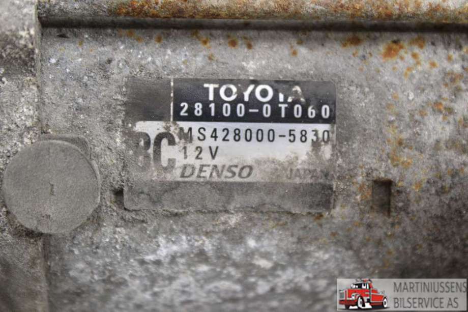 Starter til Toyota Avensis 2009-2015 (Type III, Fase 1)  (TOYOTA||28100-0T060)
