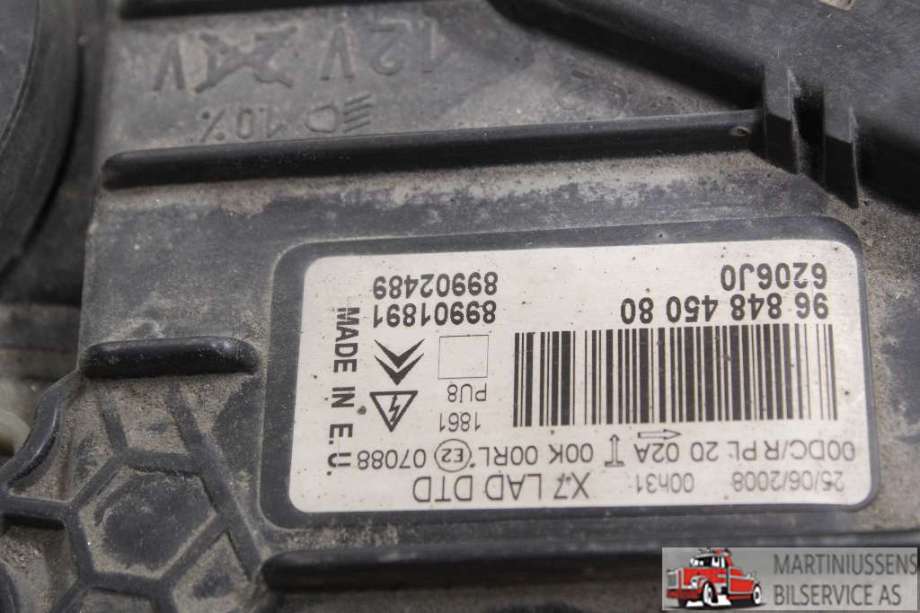 Frontlykt høyre xenon til Citroën C5 2008-2017 (Type II)  (CITROEN||96 848 450 80)