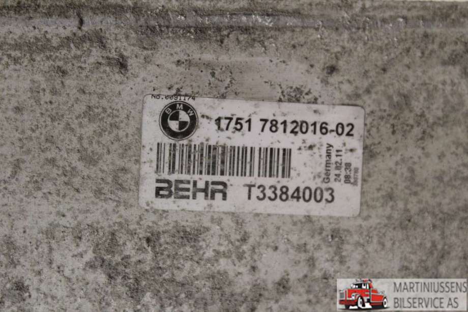 Intercooler til BMW 7-Serie 2009-2015 (F01/F02/F03/F04) (F01/F02/F03/F04) (BMW||1751 7812016-02)