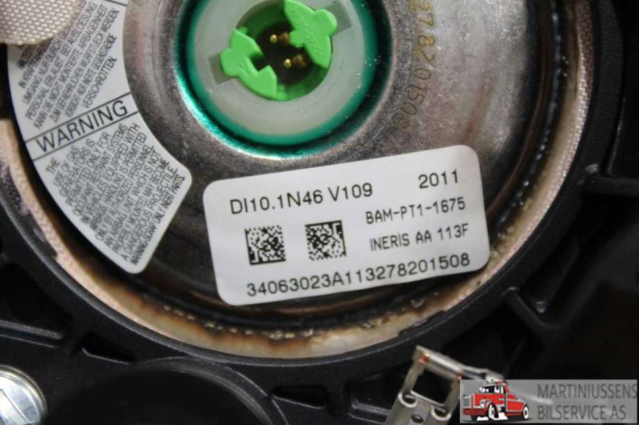 Airbag rattpute til Ford C-Max 2010-2015 (Type II, Fase 1)  (FORD||BAM-PT1-1675)