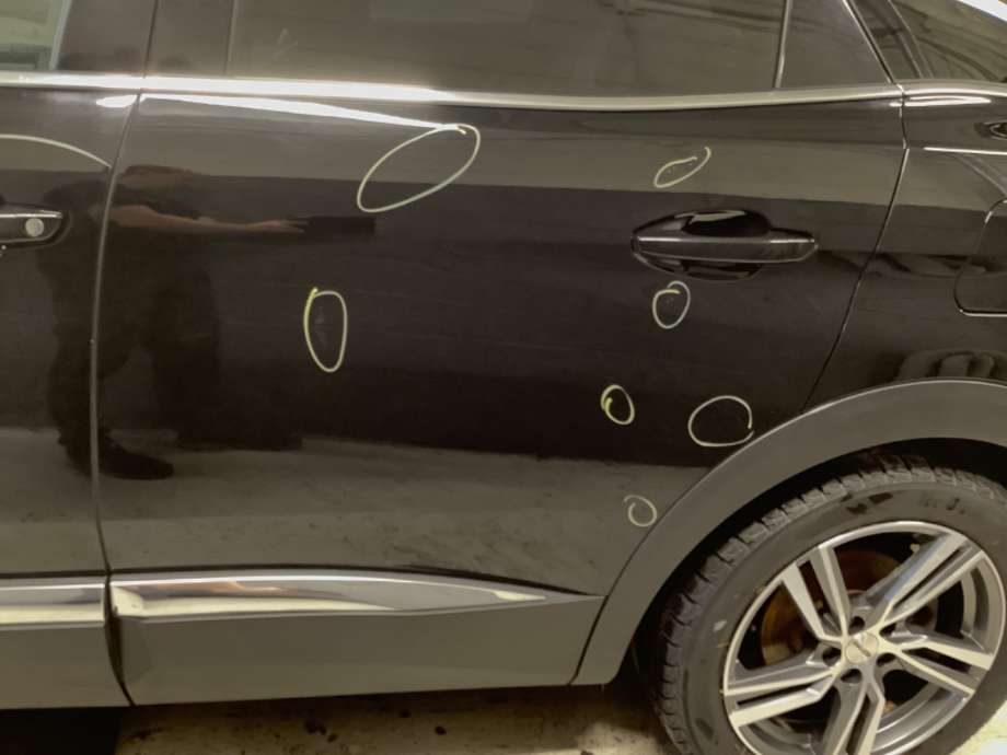 Dør venstre bak til Peugeot 3008, 2016-->> (Type II)  (PEUGEOT|)