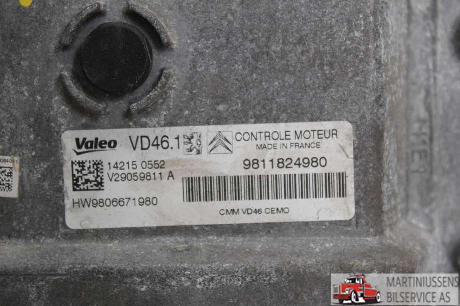 Styreenhet motor til Peugeot 308 2013-2021 (Type II)  (PEUGEOT||9811824980)