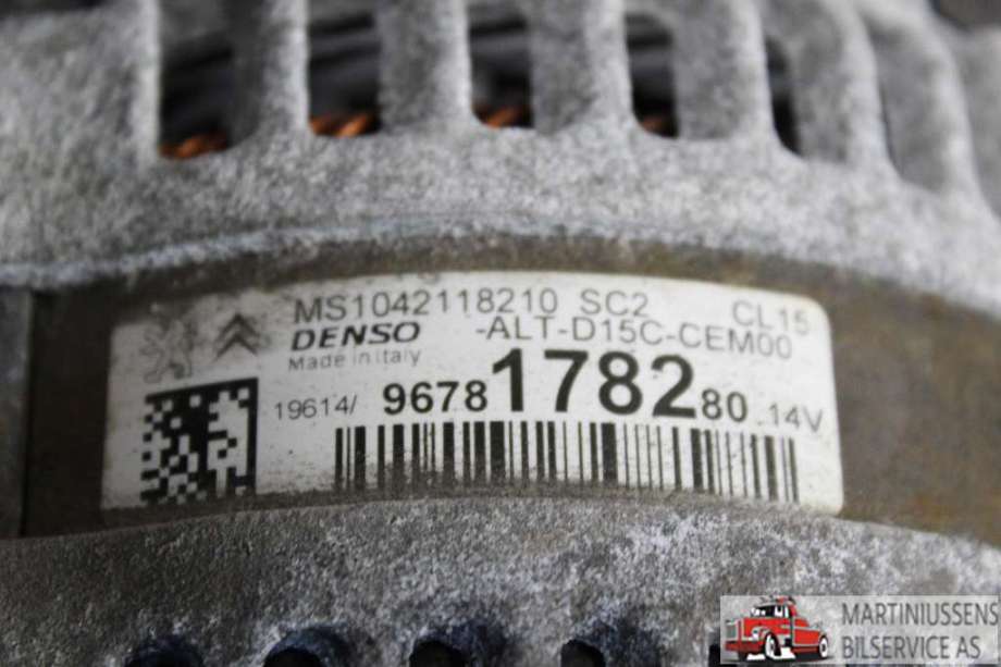 Dynamo til Peugeot 308 2013-2021 (Type II)  (PEUGEOT||9678178280)