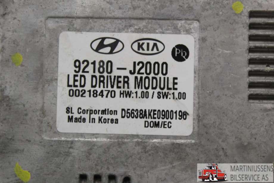 Styreenhet xenon/ballast til Kia e-Soul 2019-->> (Type III)  (KIA||92180-J2000)
