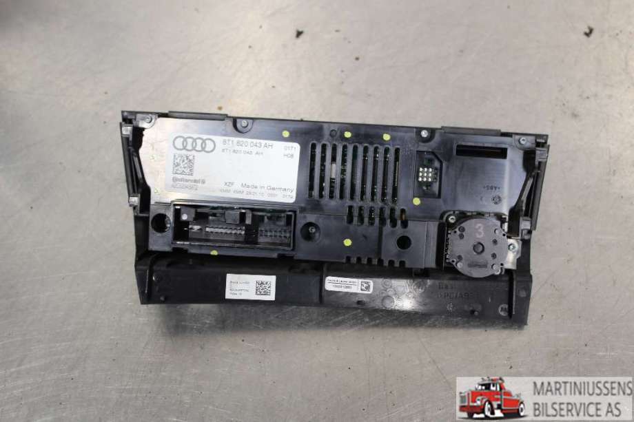 Varmeapparat betjening til Audi A4 2007-2014 (Type IV) (B8) (B8) (AUDI|8T1.820.043.AH|)