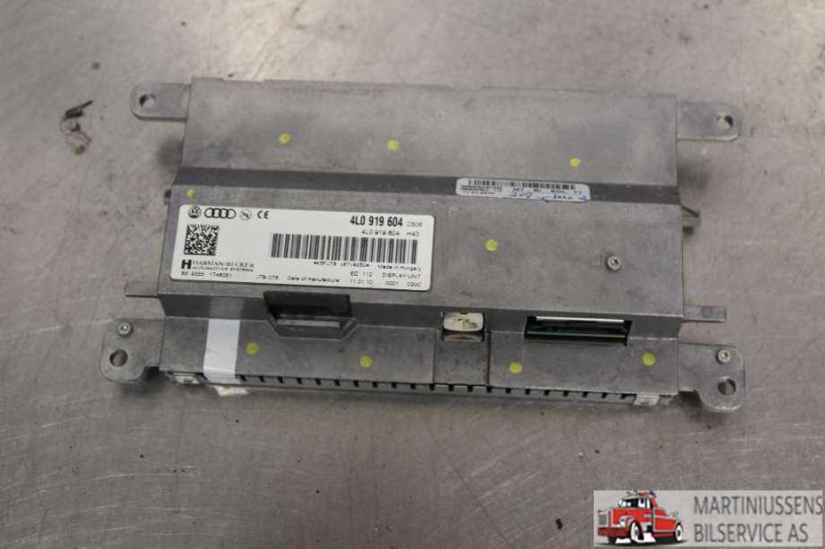 Multimedia display (MCU - Media Controller Unit) til Audi A4 2007-2014 (Type IV) (B8) (B8) (AUDI|4L0.919.604|)