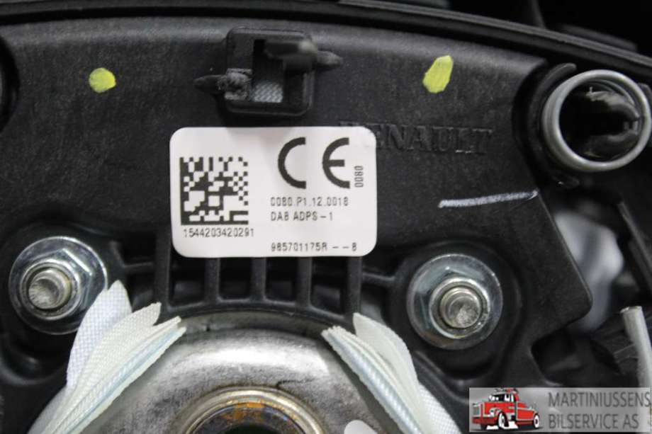 Airbag rattpute til Renault Kadjar 2015-->>  (RENAULT||985701175R)