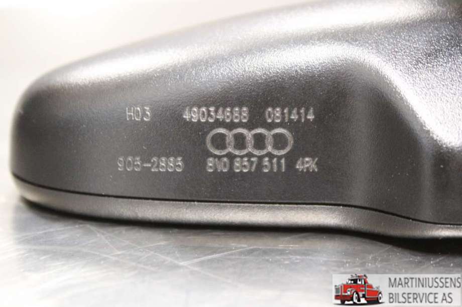 Speil innvendig til Audi A3 2012-2016 (Type III, Fase 1) (AUDI||8VO 857 511 4PK)