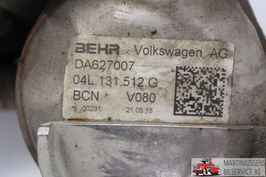 EGR-kjøler til VW Caddy 2015-2020 (Type III, Fase 3)  (VOLKSWAGEN||04L 131 512 G)