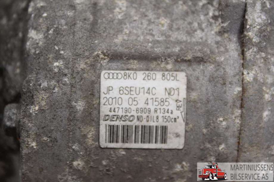 Aircondition kompressor til Audi Q5 2008-2012 (Type I, Fase 1)  (AUDI||8K0 260 805L)