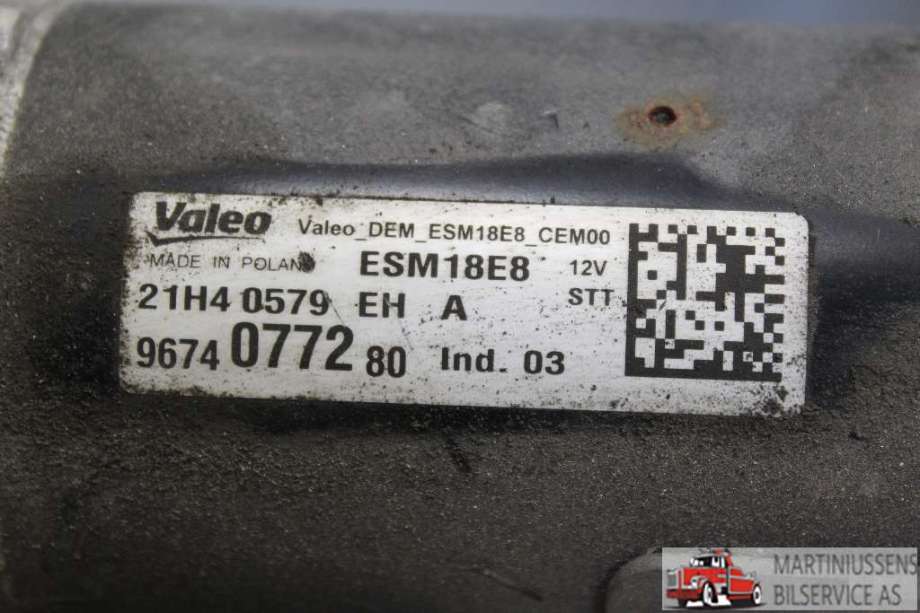 Starter til Peugeot 308 2013-2021 (Type II)  (PEUGEOT||9674 0772 80)