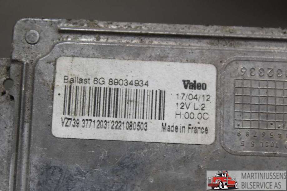 Styreenhet xenon/ballast til Peugeot 508 2011-2014 (Type I, Fase 1)  (PEUGEOT||6G 89034934)