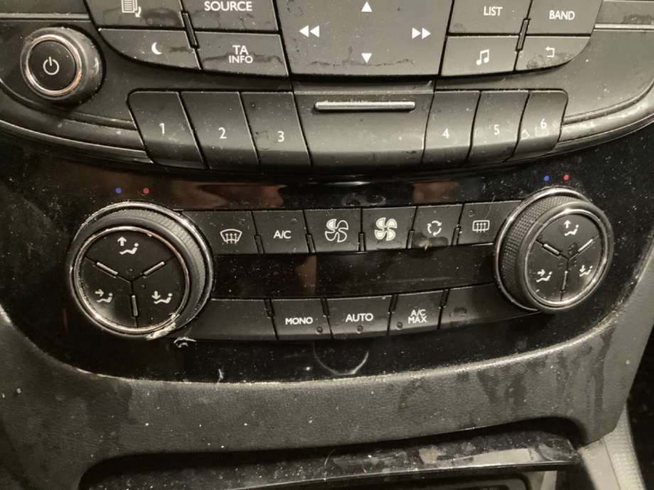 Varmeapparat betjening til Peugeot 508, 2011-2014 (Type I, Fase 1)  (PEUGEOT|)