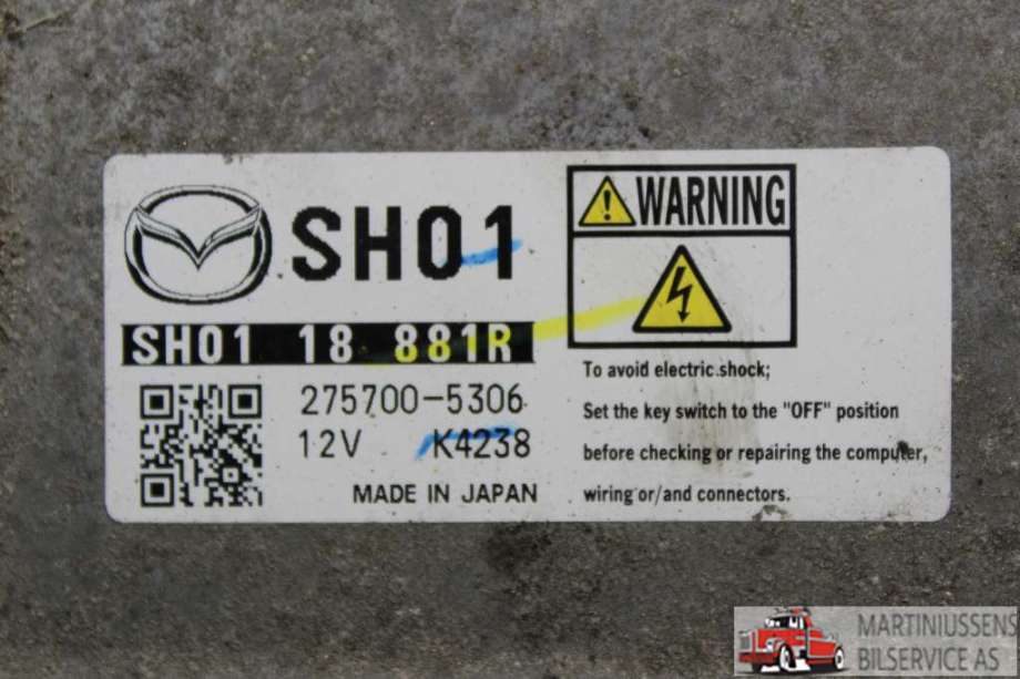 Styreenhet motor til Mazda CX-5 2012-2017 (Type I)  (MAZDA||SH01 18 881R)