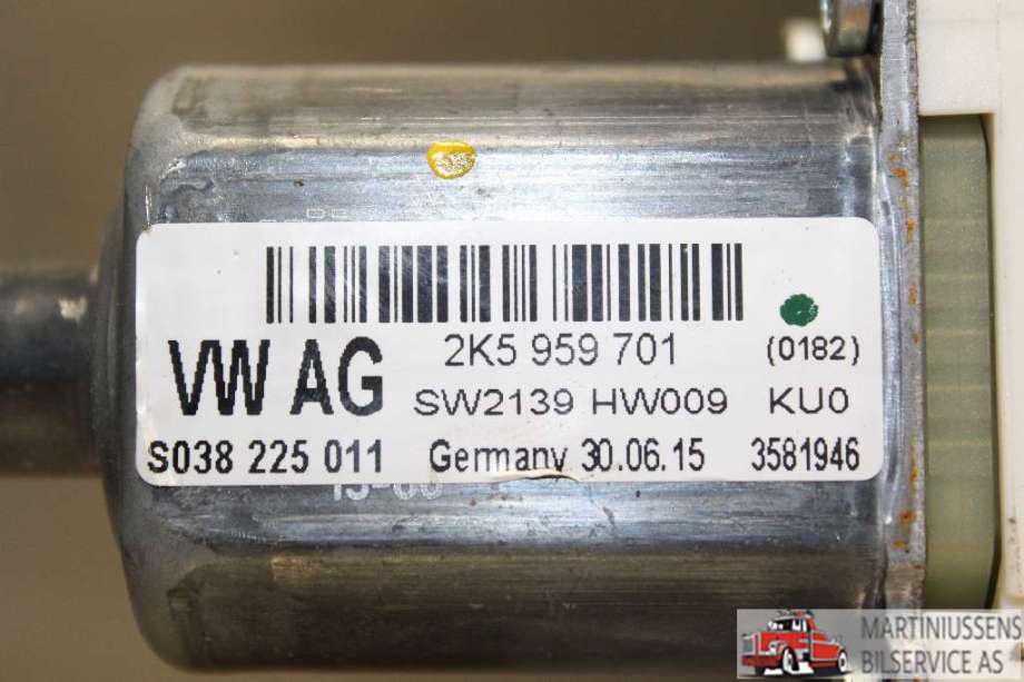 Ruteheis venstre foran til VW Caddy 2015-2020 (Type III, Fase 3)  (VOLKSWAGEN|2K5 959 701|)
