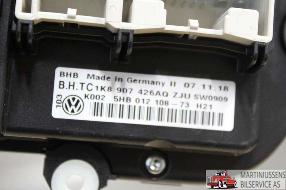 Varmeapparat betjening til VW Caddy 2015-2020 (Type III, Fase 3)  (VOLKSWAGEN||B.H-TC 1K8 907 426AQ)
