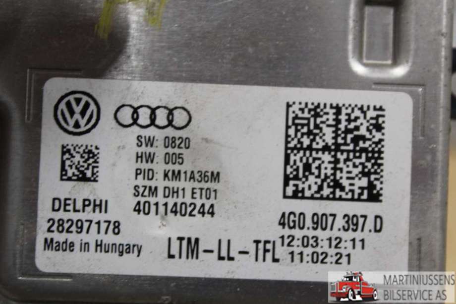 Styreenhet xenon/ballast til Audi A4 2007-2014 (Type IV) (B8) (B8) (AUDI||4G0.907.397.D)