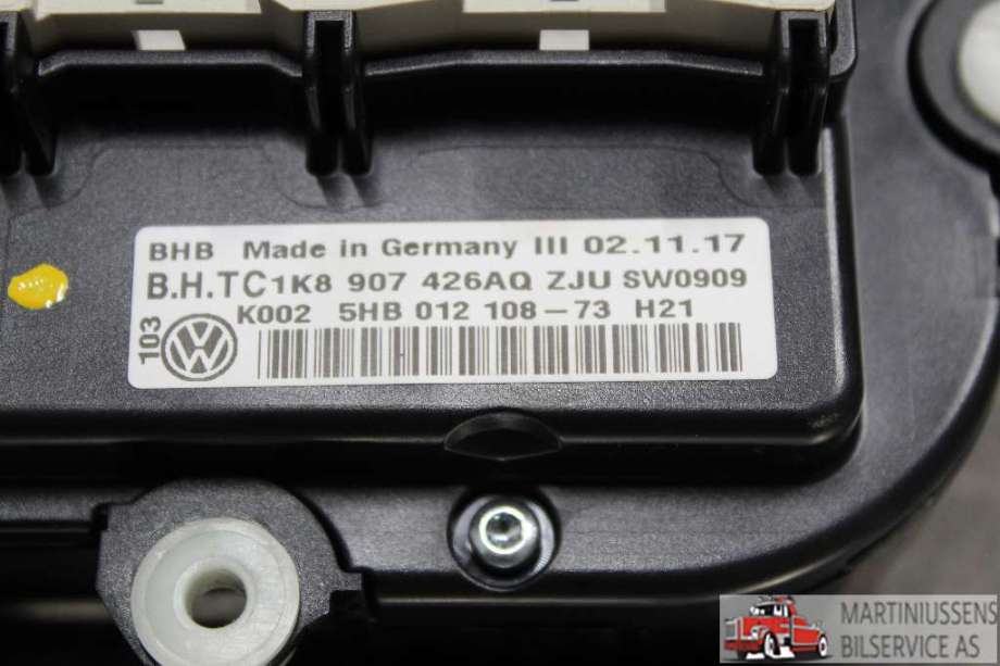 Varmeapparat betjening til VW Caddy 2015-2020 (Type III, Fase 3)  (VOLKSWAGEN||B.H-TC 1K8 907 426AQ)