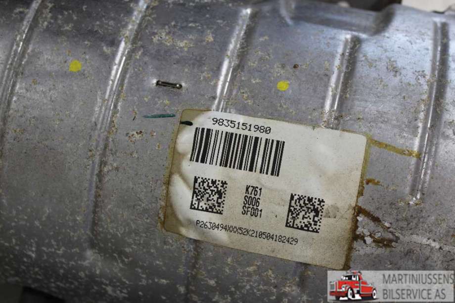 Partikkelfilter til Peugeot 2008 2019-->> (Type II)  (PEUGEOT||9835151980)