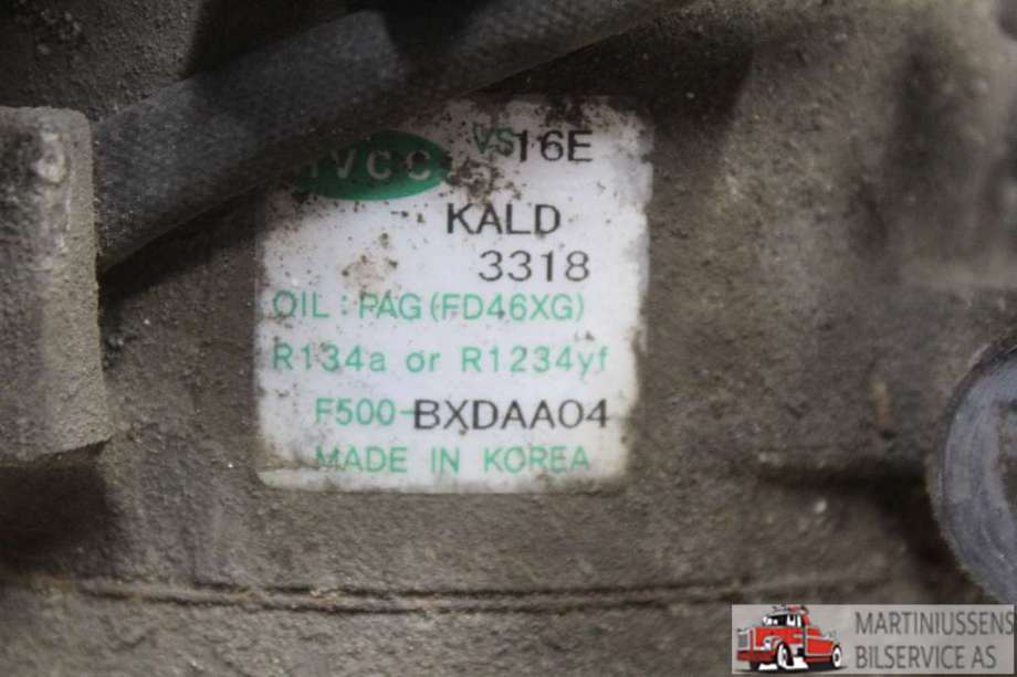 Aircondition kompressor til Kia Sportage 2010-2016 (Type III)  (KIA|F500-BXDAA04|)