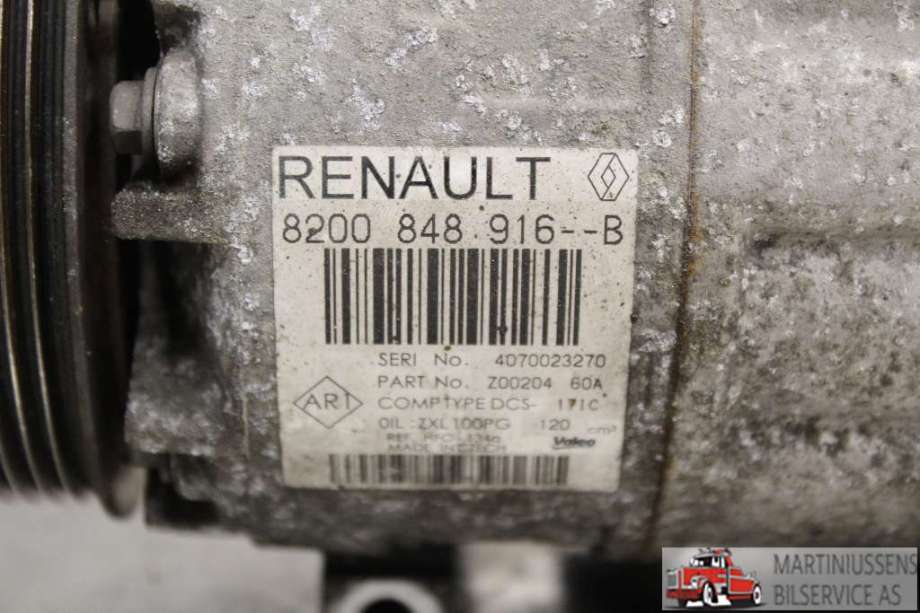 Aircondition kompressor til Renault Master 2014-->> (Type III, Fase 2)  (RENAULT||8200 848 916--B)